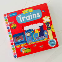 Busy Trains - A Push, Pull and Slide book