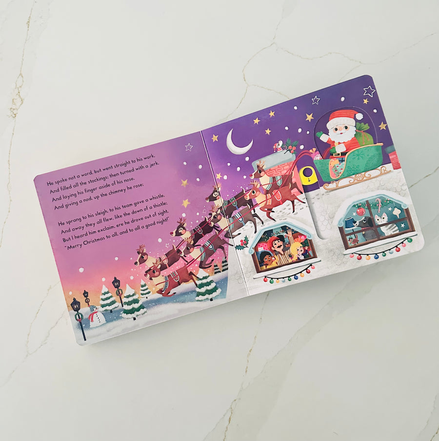 Twas the Night Before Christmas: A Push, Pull and Slide book - the perfect Christmas gift for toddlers!