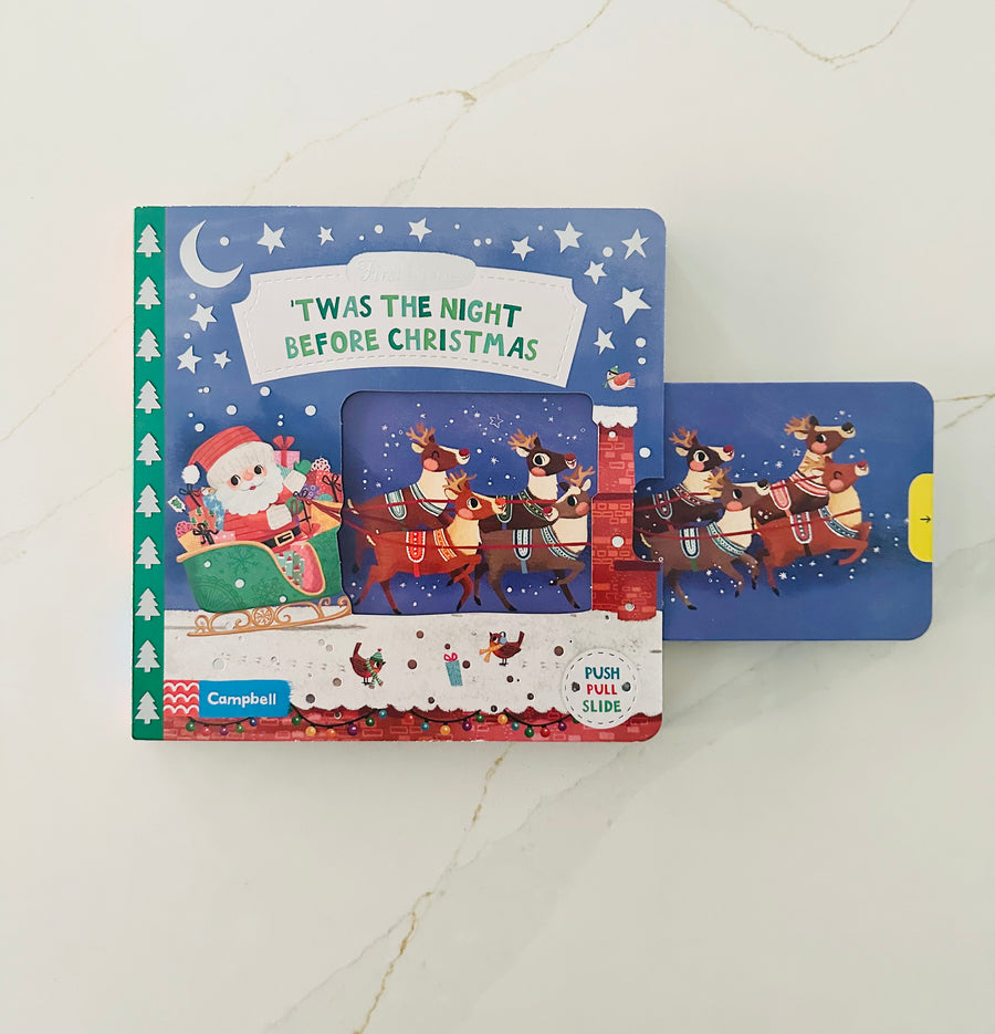 Twas the Night Before Christmas: A Push, Pull and Slide book - the perfect Christmas gift for toddlers!