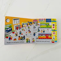 Busy Trains - A Push, Pull and Slide book