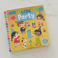 Busy Party - Push, Pull and Slide Book - Wondertivity