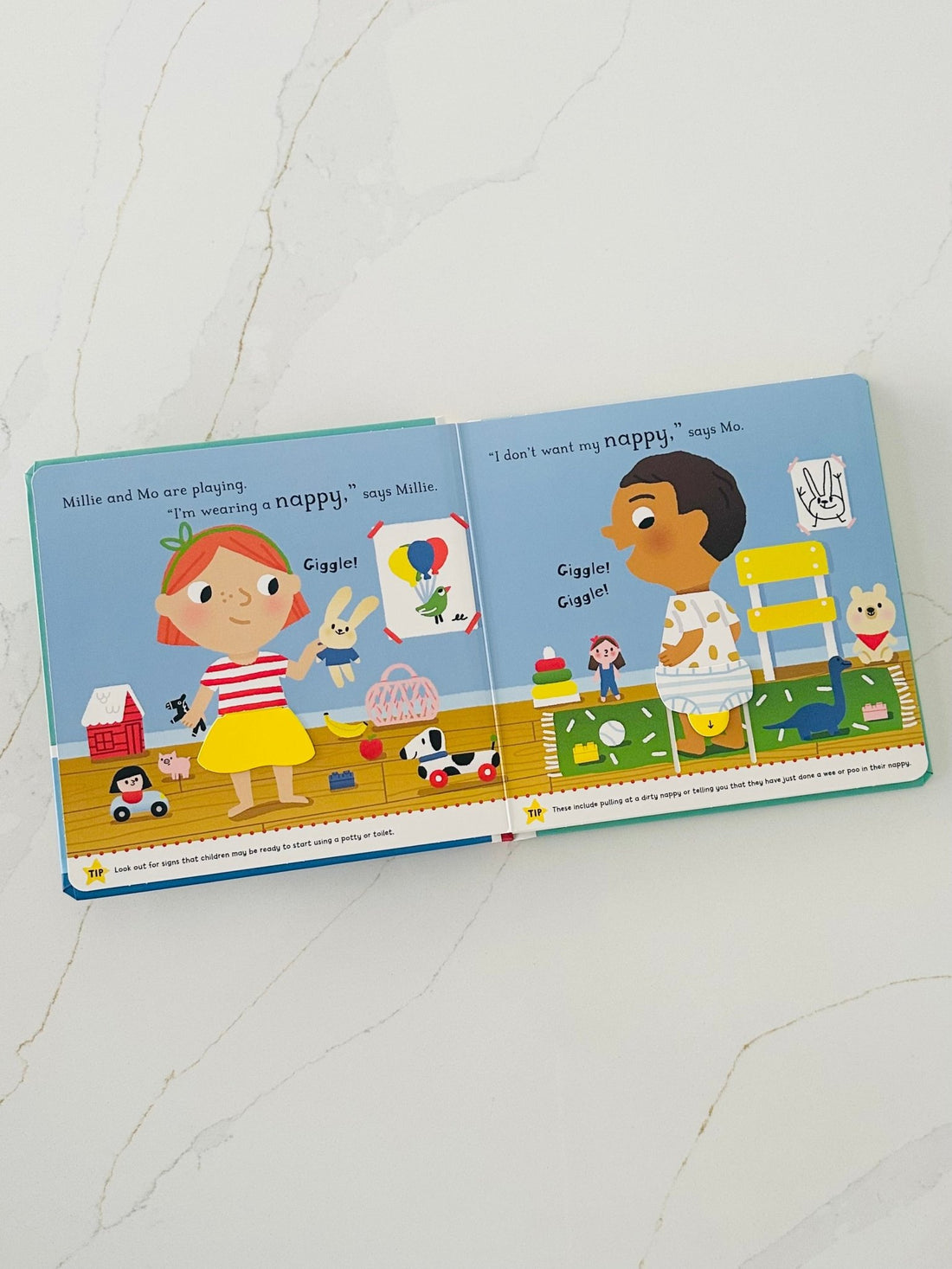 No More Nappies: A Push, Pull, Slide book by Marion Cocklico - Wondertivity