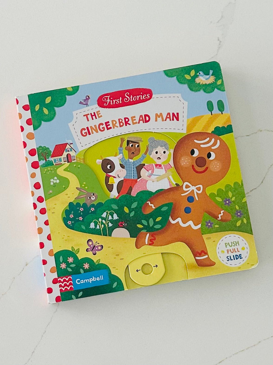 The Gingerbread Man: A Push, Pull and Slide book by Campbell Books - Wondertivity